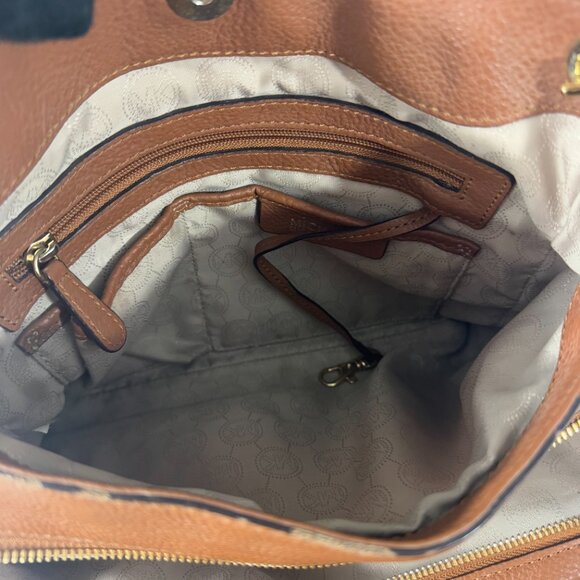 MICHAEL MICHAEL KORS JET SET LARGE CHAIN LEATHER SHOULDER TOTE BAG - Picture 12 of 14